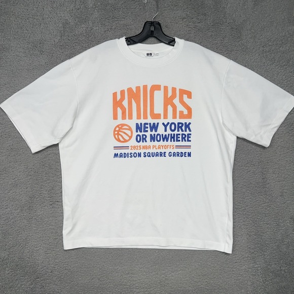 NBA Other - Uniqlo x NYON x Knicks New York or Nowhere T Shirt Men XL White MSG Playoffs Tee